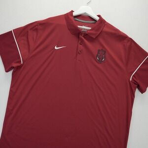 Nike Arkansas Razorbacks Dri-FIT Polo Shirt Mens XXL Red Short Sleeve 32856X-AK1